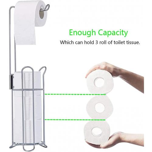 Free Standing Toilet Paper Holder Stand