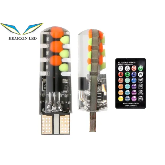 RGB LED Dashboard Light Strobe Lamp for Car Interior with Remote Control