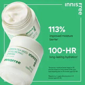 Innisfree Green Tea Seed Hyaluronic Acid Cream 50ml: Korean Skincare Product