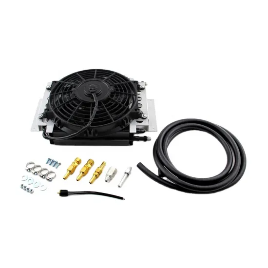 Remote Transmission Oil Cooler & Fan Kit -6AN Transmission Cooler Fan