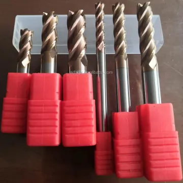 4 Flutes Flat Carbide End Mill for 55HRC CNC Milling Machine