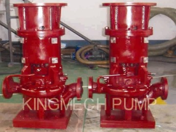 Vertical chemical process centrifugal pump