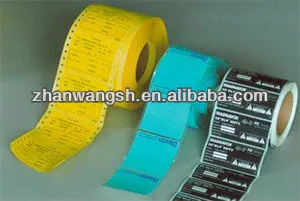Manufacture adhesive paper label