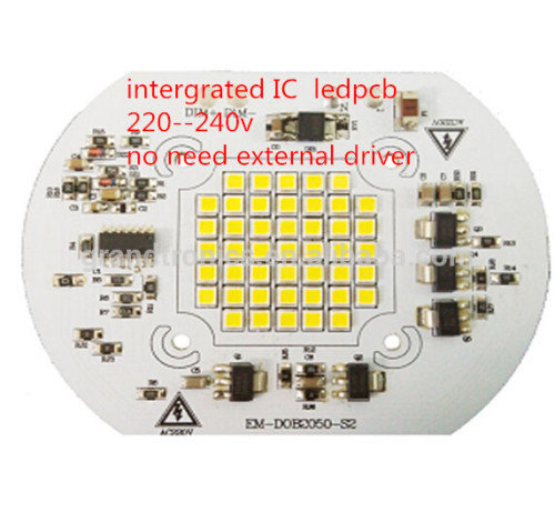 hot sale 100--110lm/w integrated driver IC 50pcs smd3030 bridgelux cob led pcb modules 240v street light