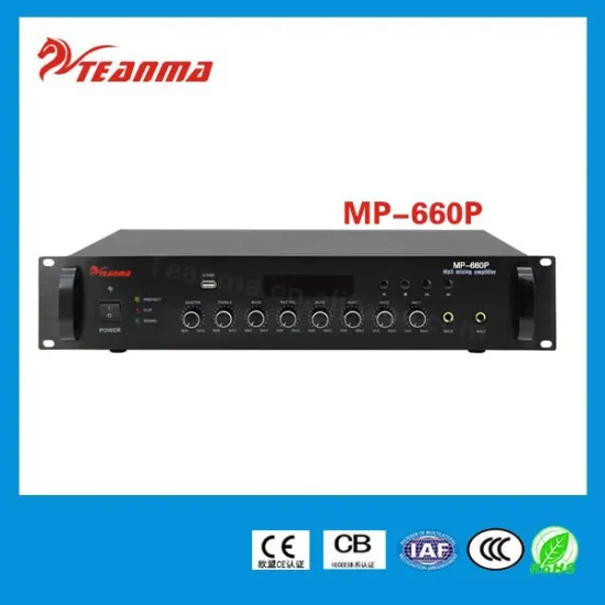 660W MP-660P 70V/100V Preamp with USB MP3