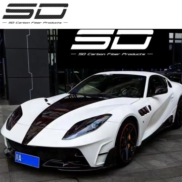 อัพเกรดชุดบอดี้ Ferrari 812: สปอยเลอร์ด้านหน้าและด้านหลังของสปอยเลอร์