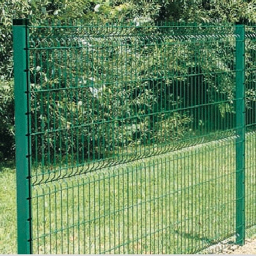 pvc coated welded galvanized curved wire mesh fence