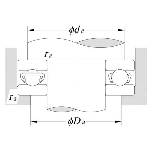 自调心座圈单向推力球轴承