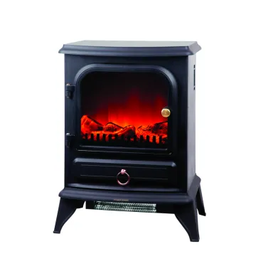 New A2-1 Electric Fireplace: Adjustable Flame Brightness & Temperature with Double Overheat Protection