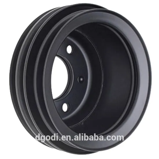 Customized crankshaft pulley for gear driven cam engine
