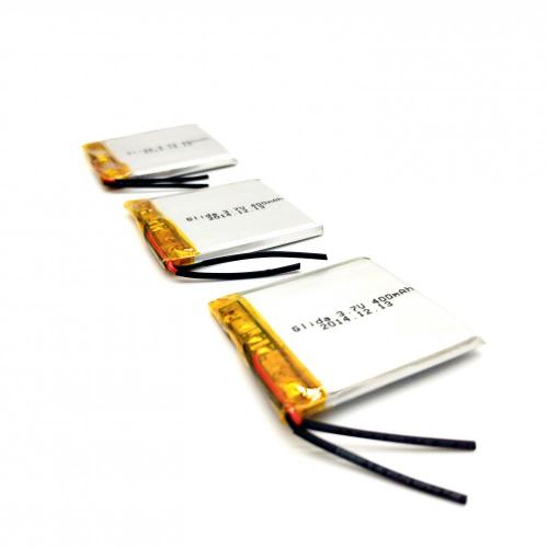 rechargeable polymer battery 313437 3.7V 400mah custom size