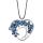 Tree of Life Chakra Necklace Pendant Heart-Shaped 7 Chakras Natural Gemstone Handmade Necklace for Women Men