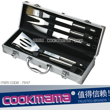 bbq tool box grill,5pcs bbq tool box grill