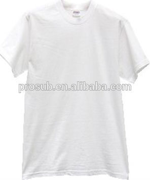 sublimation heat transfer women's combed cotton white T-shirt