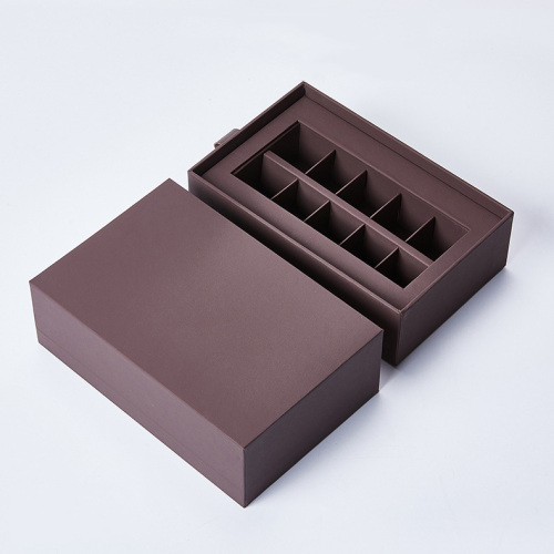 Dark Brown Drawer Storage Boxes with Divider