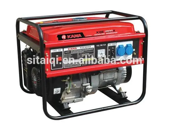 KAMA gasoline generator set three phase 5.4-6Hp 50Hz/60Hz for sale