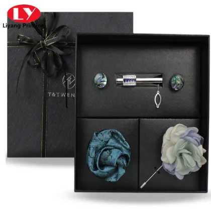 Bow Tie and Tie Set Accessory Gift Box
