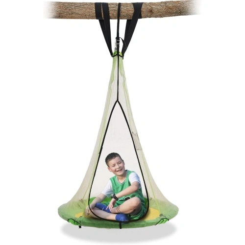 Quality SkyBound 39 Inch Tree Swing Saucer Swing Green/Yellow for Sale