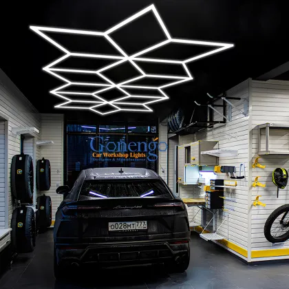 Gonengo LED Lighted Snowflakes Garage Car Showroom