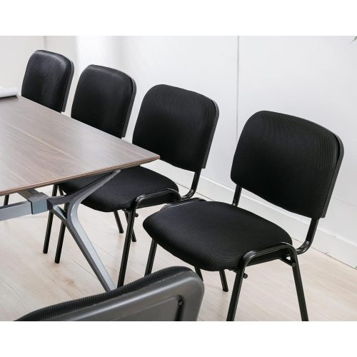 Stackable Black Fabric Office Chair