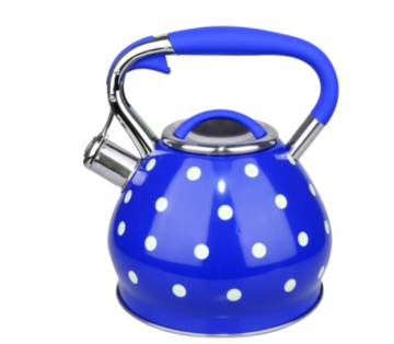 Classic blue stainless steel kettle