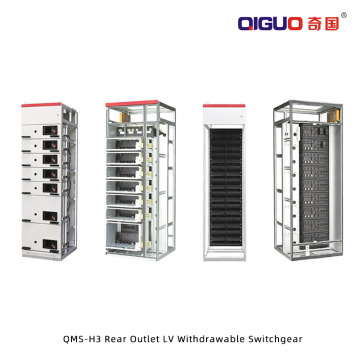 Appareillage de commutation débrochable BT à sortie arrière QMS-H3