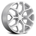 22inch Chevy Rims SnowFlake Black Machined Rim