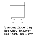 stand up pouch with zipper pouch machine