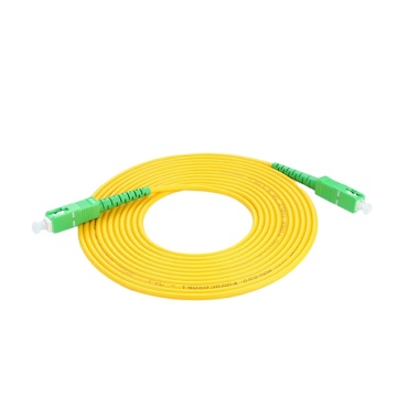 سلك رقعة ألياف Simix Simplex 2.0mm 2.0 مم - SC/APC إلى SC/APC 1.5m/3.5m أبيض