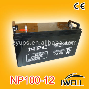 Inverter Battery 12v 100ah Rechargeable Lead Acid Battery