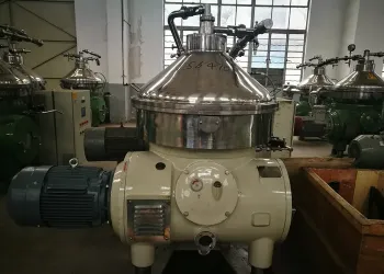 Small Occupy Disc Stack Centrifuge for Orange Juice