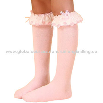 Cotton children's fashion knee-high socks