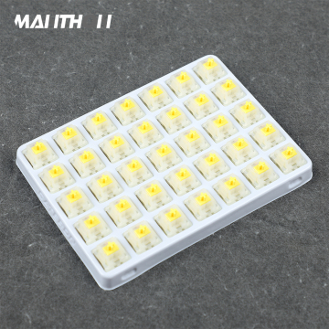 مفاتيح لوحة مفاتيح Gateron Yellow Pro - 35 قطعة/مربع ، SMD Factory Feed Prebed ، Feel Linear