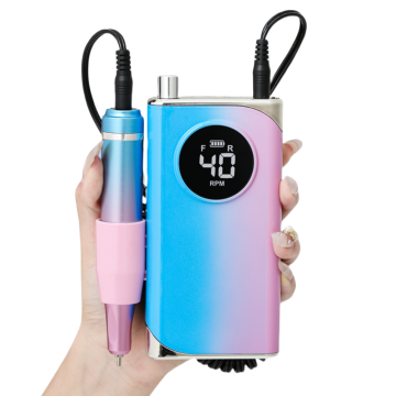 Cordless Rechargeable Hot Professional Nail Drill Machine 40000rpm Portable Electric Nail File for Nail Salons