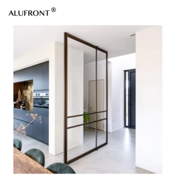 ALUFRONT Factory Modern Single Door Aluminum Bi-Fold Patio Entry Doors