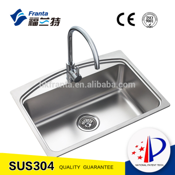 stainless steel single bowl restaurant sink