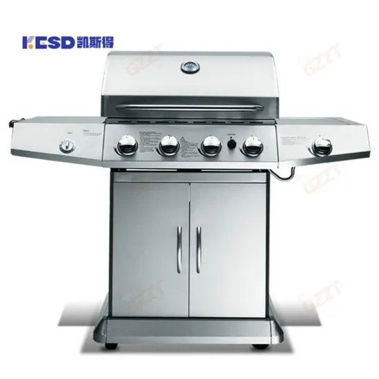 Stainless Steel Charcoal BBQ Grill Detachable Portable Gas Barbeque for Outdoor Camping Charcoal and Gas Grill