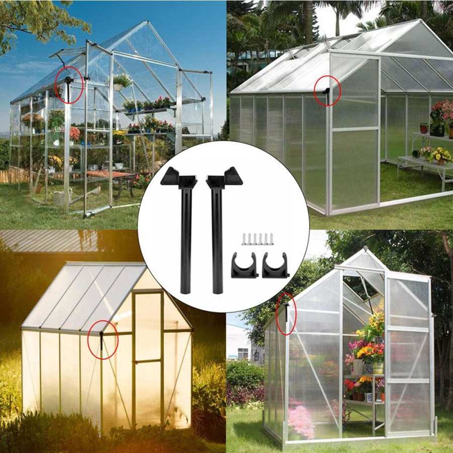 Garden Greenhouse Rainwater Gutter Water Butt Down Pipe Kit Drainage Downpipe Accessory Supplies Hydroponics