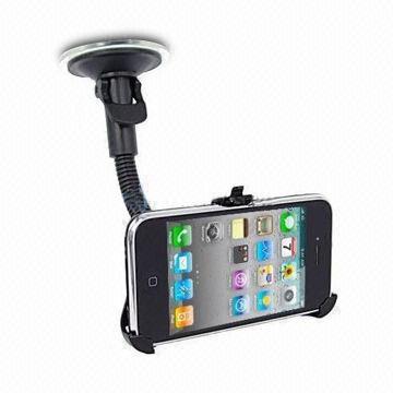 Rotatable Car Holder for iPhone 4, Made of Durable Plastic, Good for Watching Movie