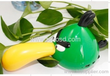 新しいデザインの怒っている鳥スピーカー Usb サポート Tf カード Fm ラジオ良い品質良い価格 T-6