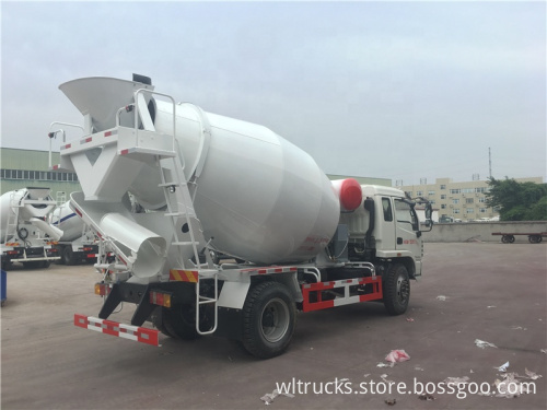 I-VECO Yuejin 6m3 self loading concrete mixer truck india