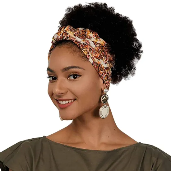 Hot Selling Headband Wig for Black Women Clearance Short Synthetic Kinky Curly Wigs with Drawstring High Puff Under