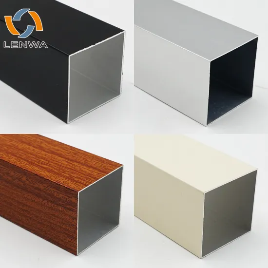 LENWA Extrusion Manufacturer: Colorful Square Aluminum Tubing