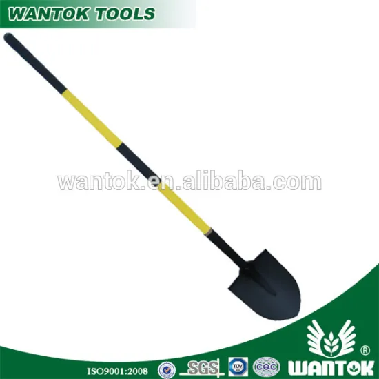 S518NL Round-point Shovel With Long Plastic Handle