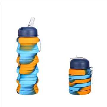 BPA-Free Collapsible Silicone Water Bottle for Travel