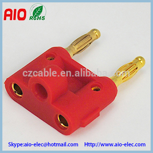 double Banana plug connector