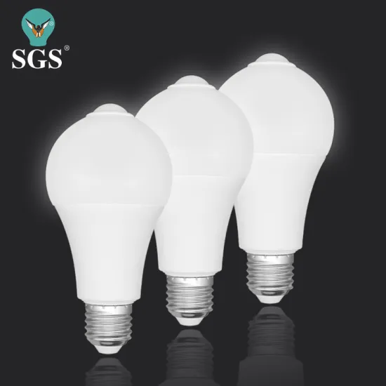 High-Brightness Energy-Saving LED Light Bulbs with Infrared and Sound-Activated Motion Sensors