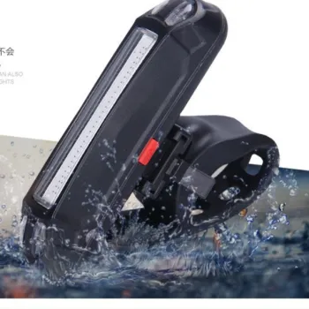 USB Chargeable MTB Bike LED Lamps - Front and Rear Bicycle Lights