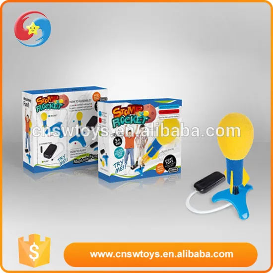 Customized promotional kids interesting plastic toy rocket launcher