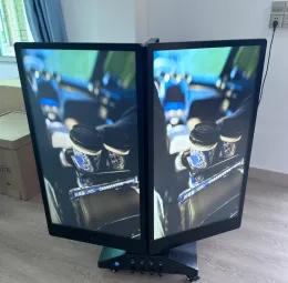 Mobile V-Shape Outdoor Double Sided LCD Signage